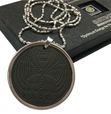 2 Pcs Quantum Scalar Energy Pendant Lava Stone Stainless Steel Chain, Protector - MYSTIC ANGEL