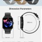 GT50 NFC BT Calling Heart Rate Blood Pressure Oxygen Multi-Sport Modes IP67 Watch