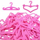 Mix Style 20pcs/lot Pink Cloth Hangers accessories for barbie doll