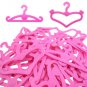Mix Style 20pcs/lot Pink Cloth Hangers accessories for barbie doll