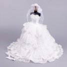 Handmade Wedding Dress Set Dress Ball Gown for Barbie