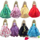 NIP Lot of 5 Random Barbie Prom Wedding Formal Dresses Handmand