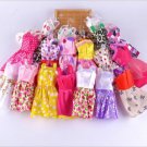 10 pcs/Lot Beautiful Handmade Party Clothes Fashion Dress for Barbie Doll