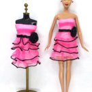 Beautiful Handmade Party Fashion Dress For Barbie
