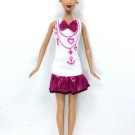Beautiful Handmade Party Sailor Fashion Dress For Barbie