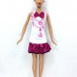 Beautiful Handmade Party Sailor Fashion Dress For Barbie