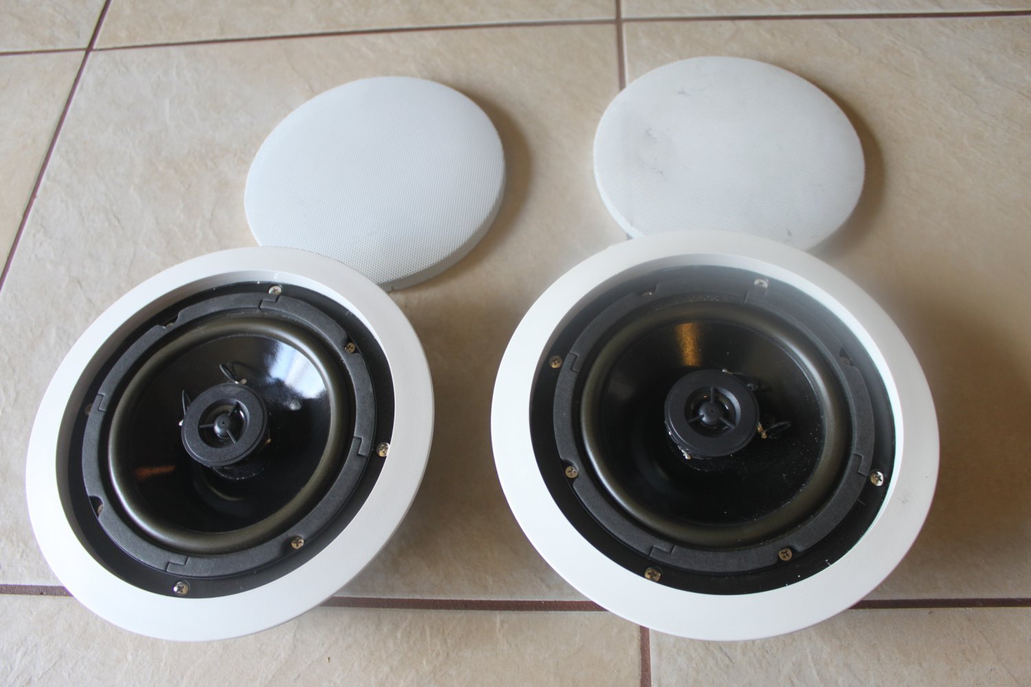OWI IC6 70V10 6.5" 70 Volts 10 Watts In-Ceiling Speaker white clean 2 each