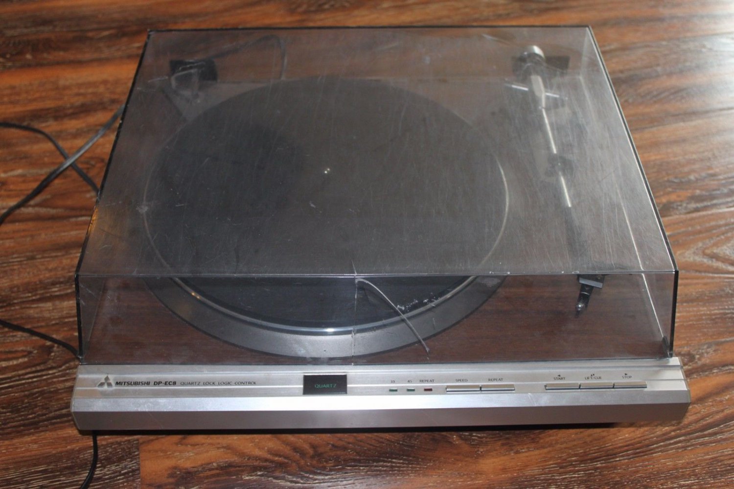 Vintage MITSUBISHI DP-EC8 Integrated Logic Control Turntable FOR PARTS/FIX-AS IS
