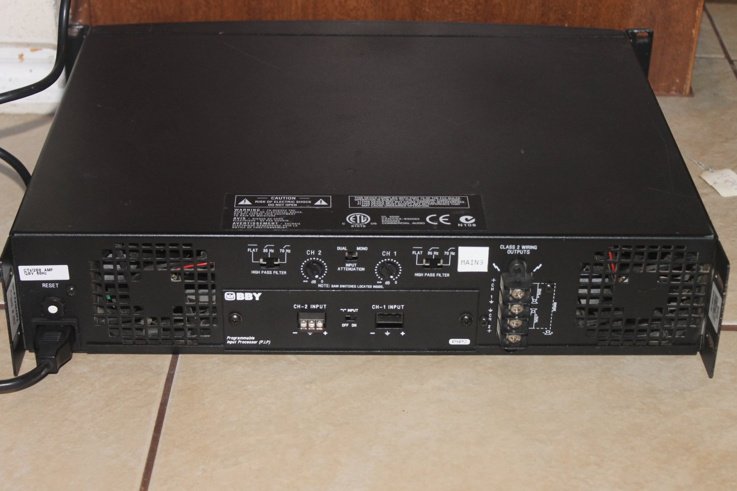 Crown CTs 1200 600W Power 2Channel Amplifier Nice Condition