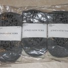 Lot 3 Jones New York Ladies Crew Socks Size 9-11 Super Soft-Anti Slip- Grey