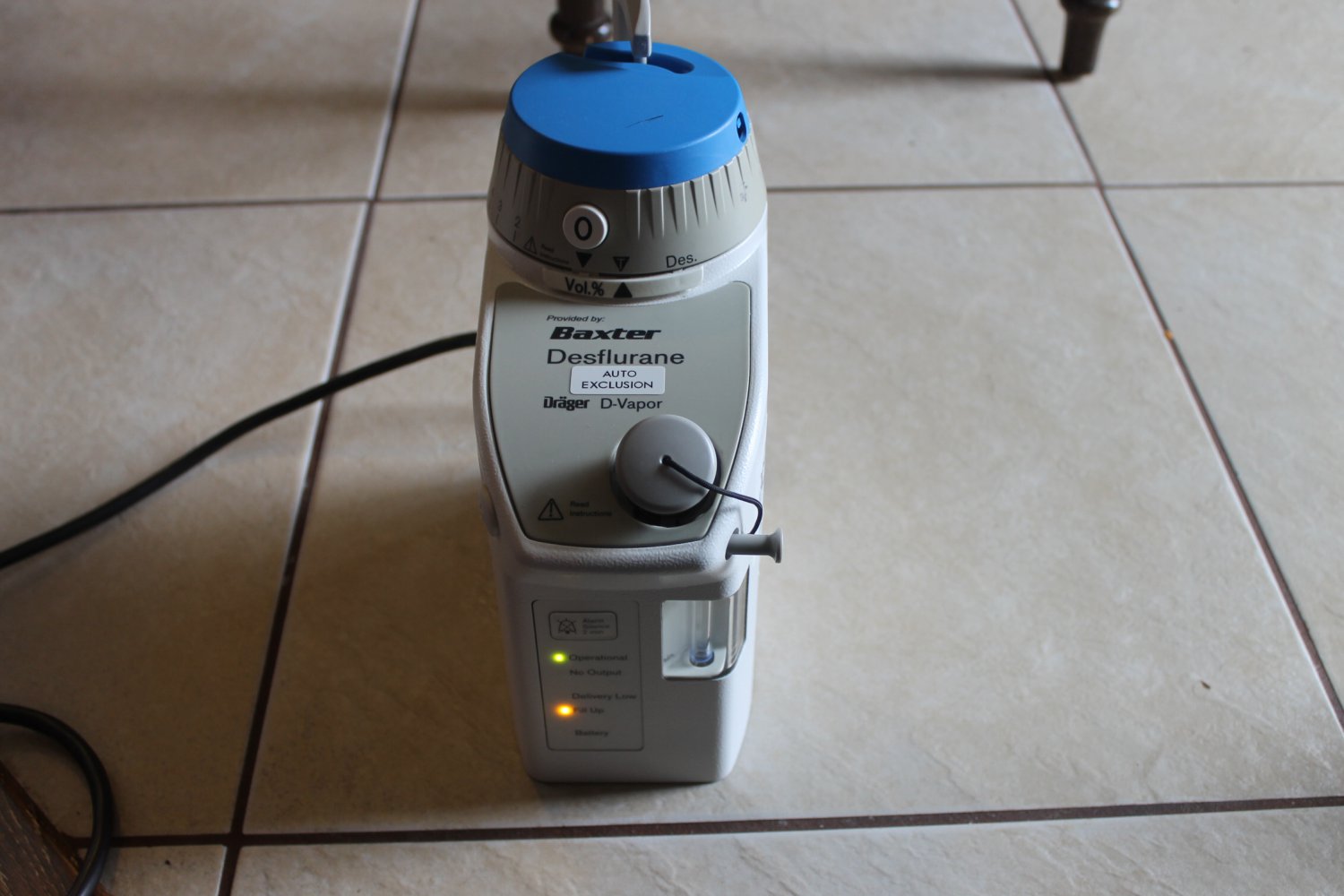Drager DVapor Desflurane M3550014 Anesthesia Vaporizer rare