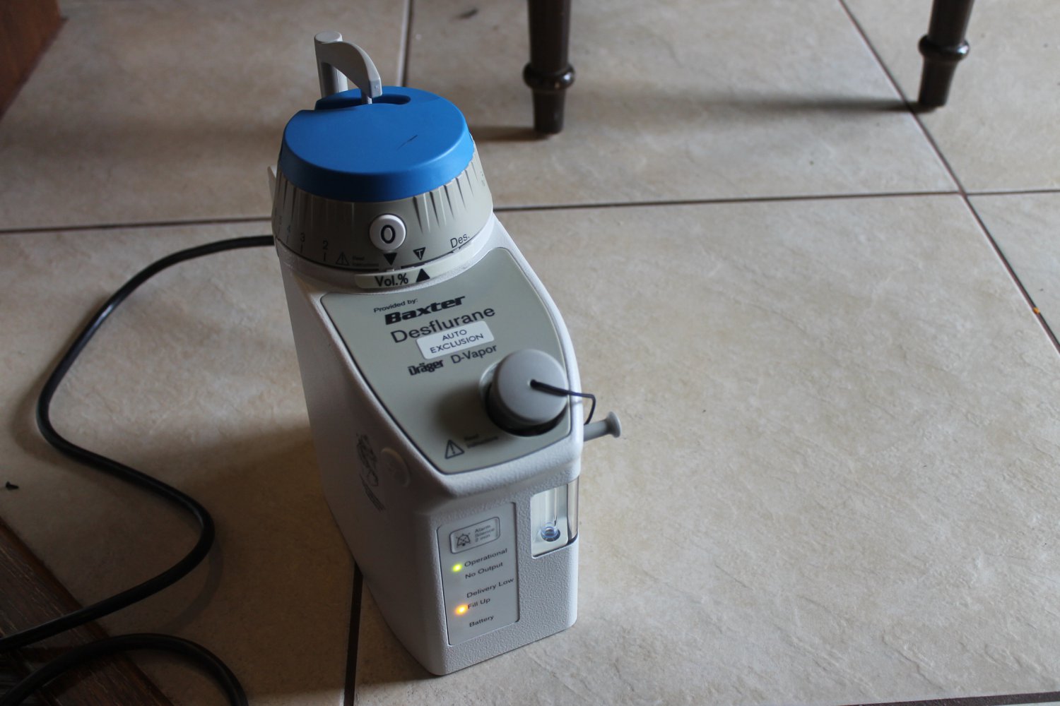 Drager DVapor Desflurane M3550014 Anesthesia Vaporizer rare