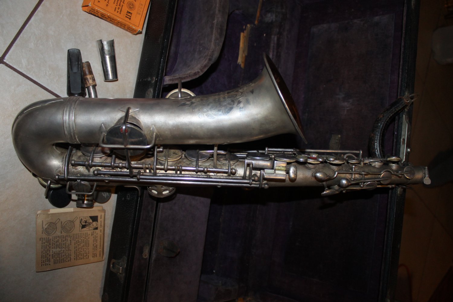 C G Conns C Melody Saxophone Vintage-For Restoration-Attic Find- As Is Rare-1/19