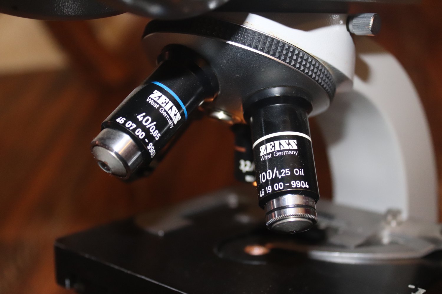 Zeiss Microscope KF2 With Objectives 3.2x 10x 40x 100x- Rare - Needs ...