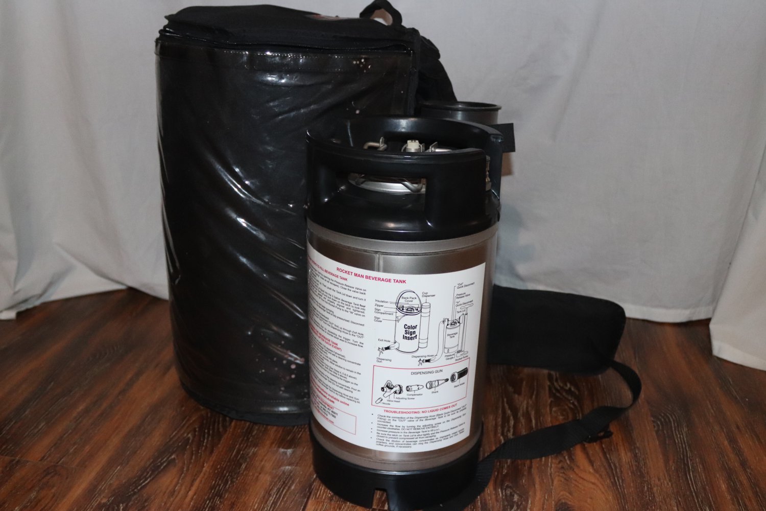 Rocket Man CO2 Mobile Drink dispenser Systems Beer Beverage Backpack 02/20 516