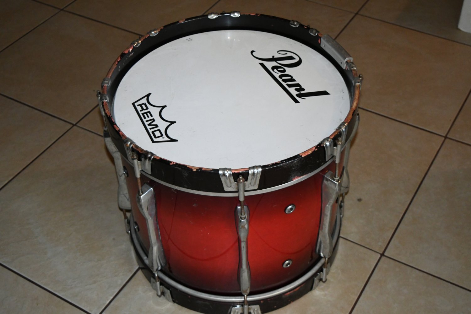 Pearl 19 x 17 Ser220165 Marching Bass Drum Vintage wood rare 515 11/20 2