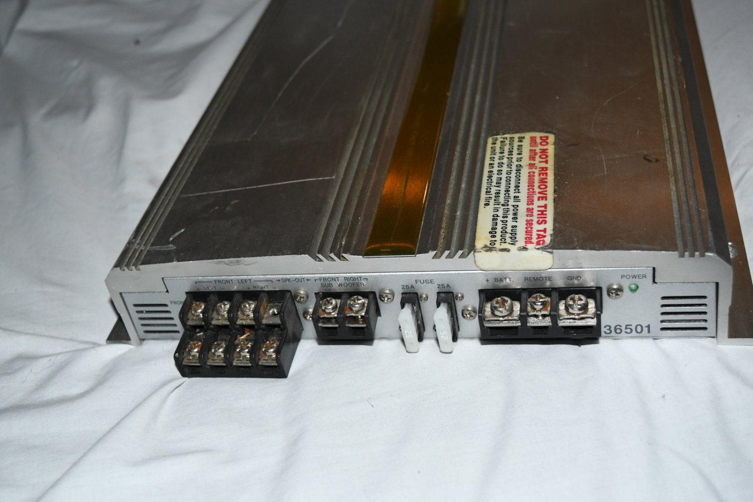 eclipse 5 channel car amplifier model 36501 rare 2/21 515