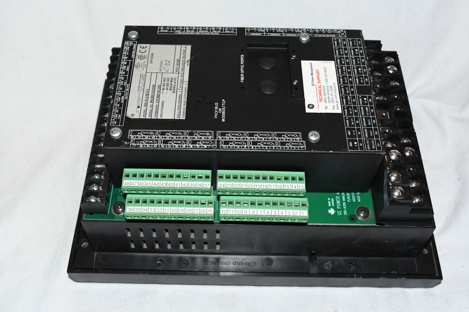 GE GENERAL ELECTRIC MOTOR MANAGEMENT RELAY 369HI0M00 1 516B 3/21