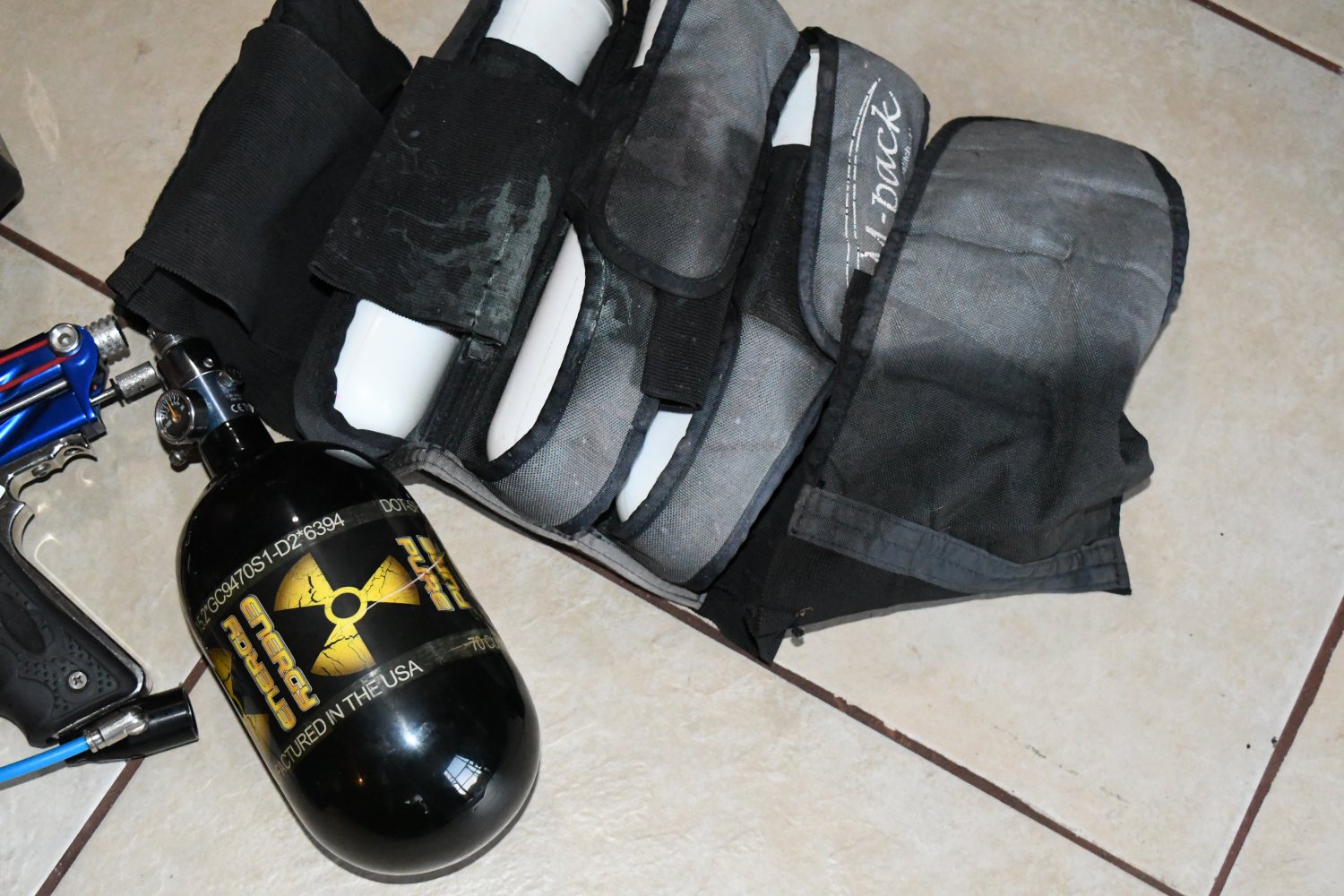 System X Vengeance Autococker Paintball Marker w/ Freak Barrels and