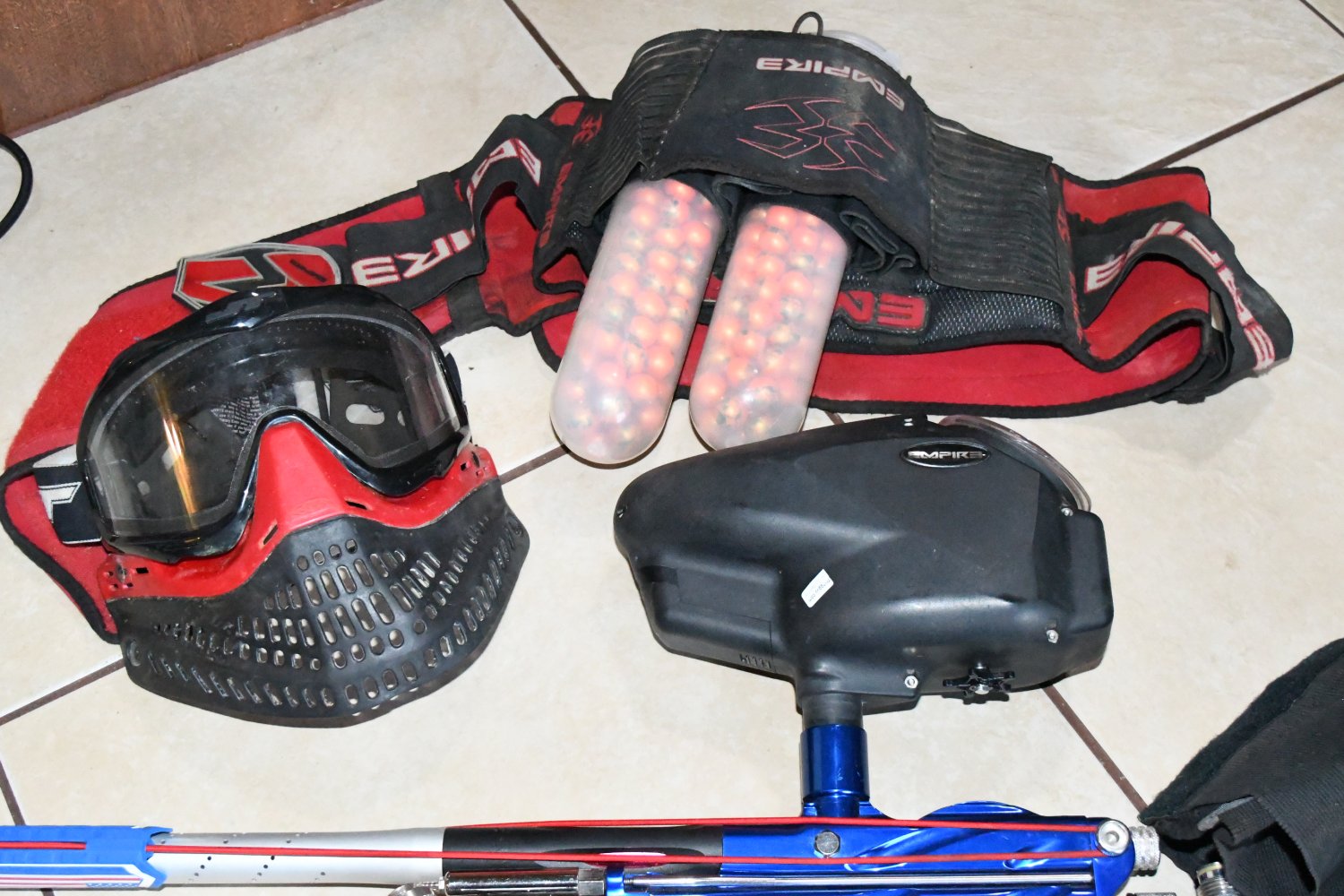 System X Vengeance Autococker Paintball Marker w/ Freak Barrels and