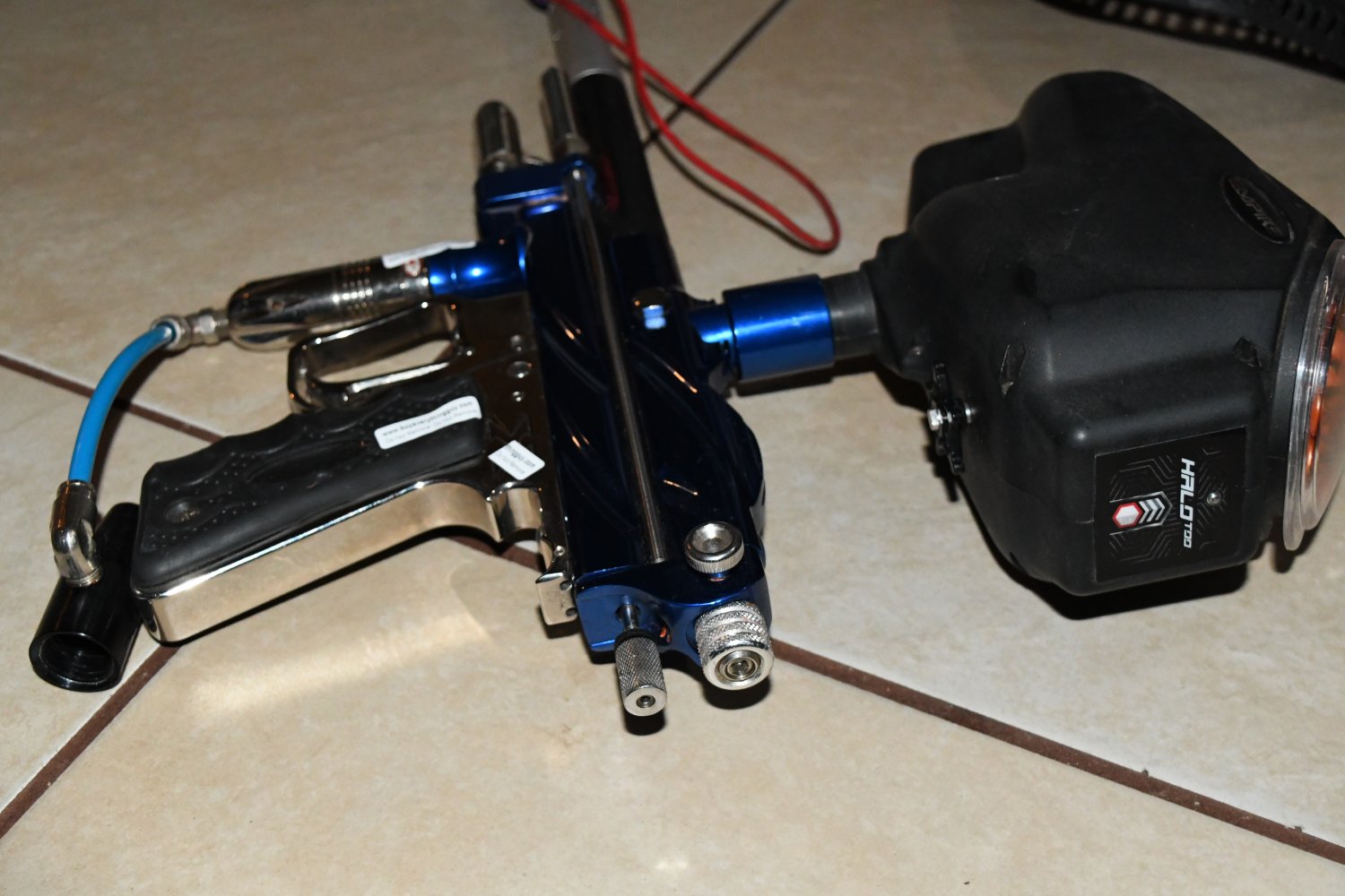 System X Vengeance Autococker Paintball Marker w/ Freak Barrels and