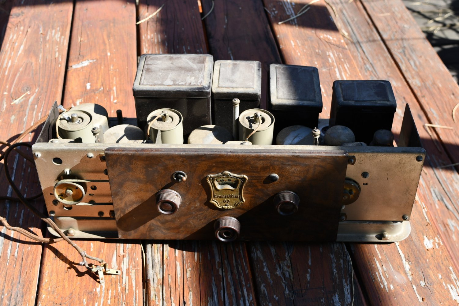 Vintage 1930's Atwater Kent 60 Radio For Parts/Repair Untested as is 516b