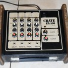 Vintage Crate PA 160 4 Channel Mixer Wood Panels powers on Rare as is