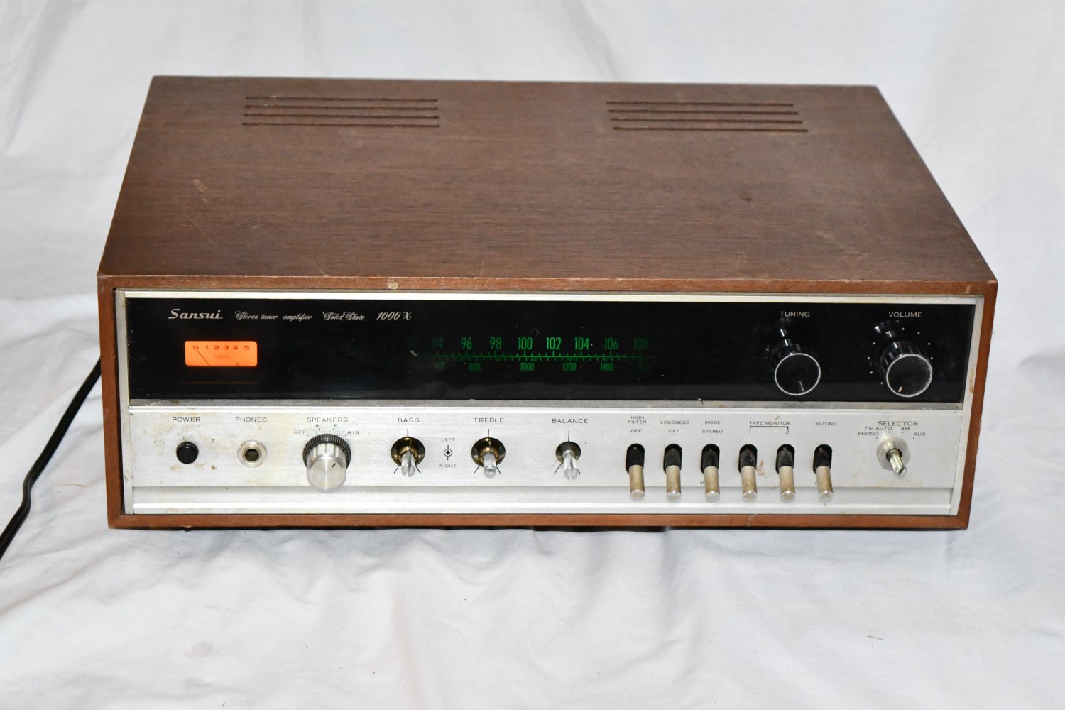 Sansui Solid State 1000X Vintage Stereo Tuner Amplifier 515A2 6/22