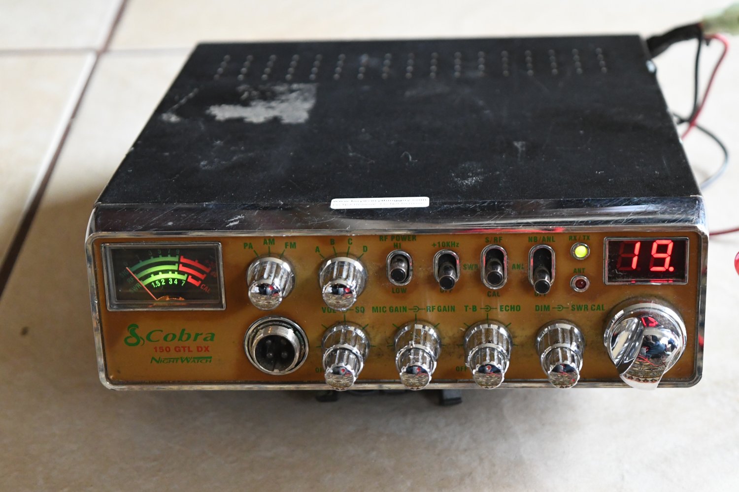 Cobra 150 GTL DX CB Vintage Radio only - attic find-very rare w6c 1/23