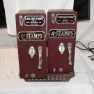 Schermack Antique Penny Stamp Vending Machine 4&1 Cent Cartersville Bank Mint 515c2