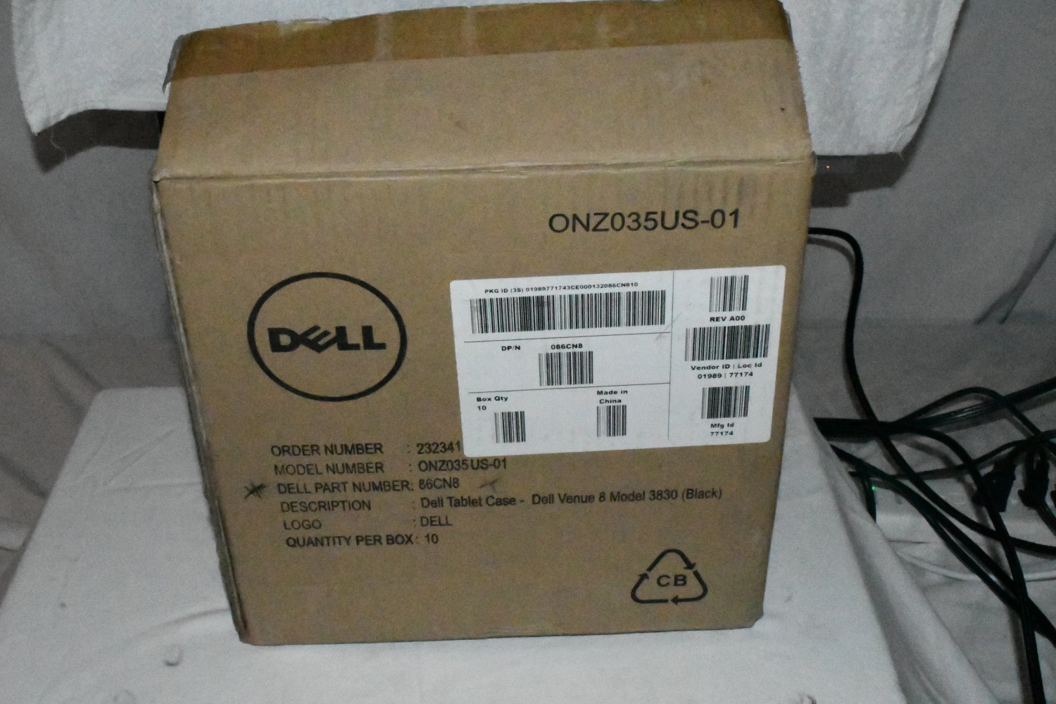 Lot 10 Dell (3830) ORIGINAL Venue 8 Tablet Hard Case - 86CN8 NEW 515c2 3/23