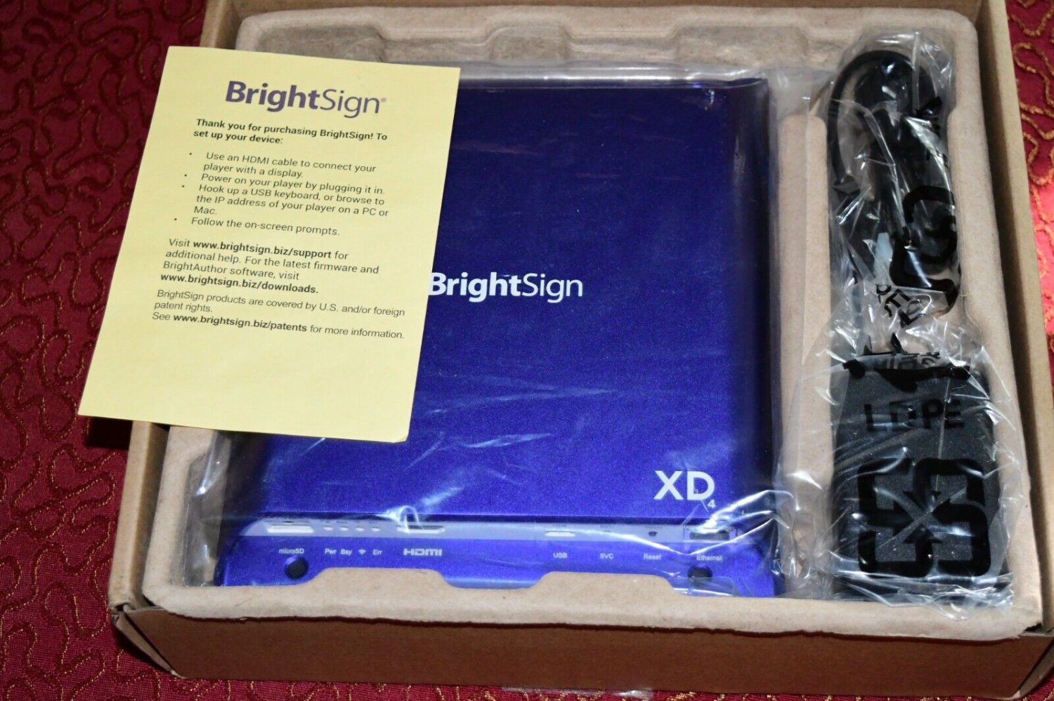 Brightsign XD1034 Digital Design Display Media Player XD4 New Rare w5c1 #1