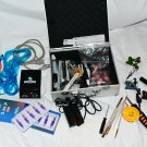 dragonhawk tattoo kit with pedal and many heads & power supply bundle 517a3