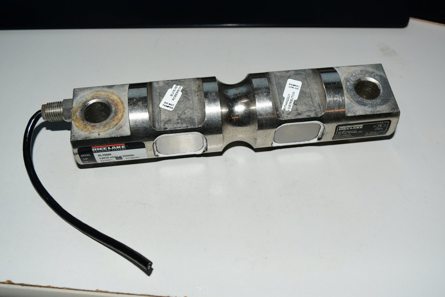 Rice Lake RL72020-250K Double Ended Beam Load Cell rare 516b1