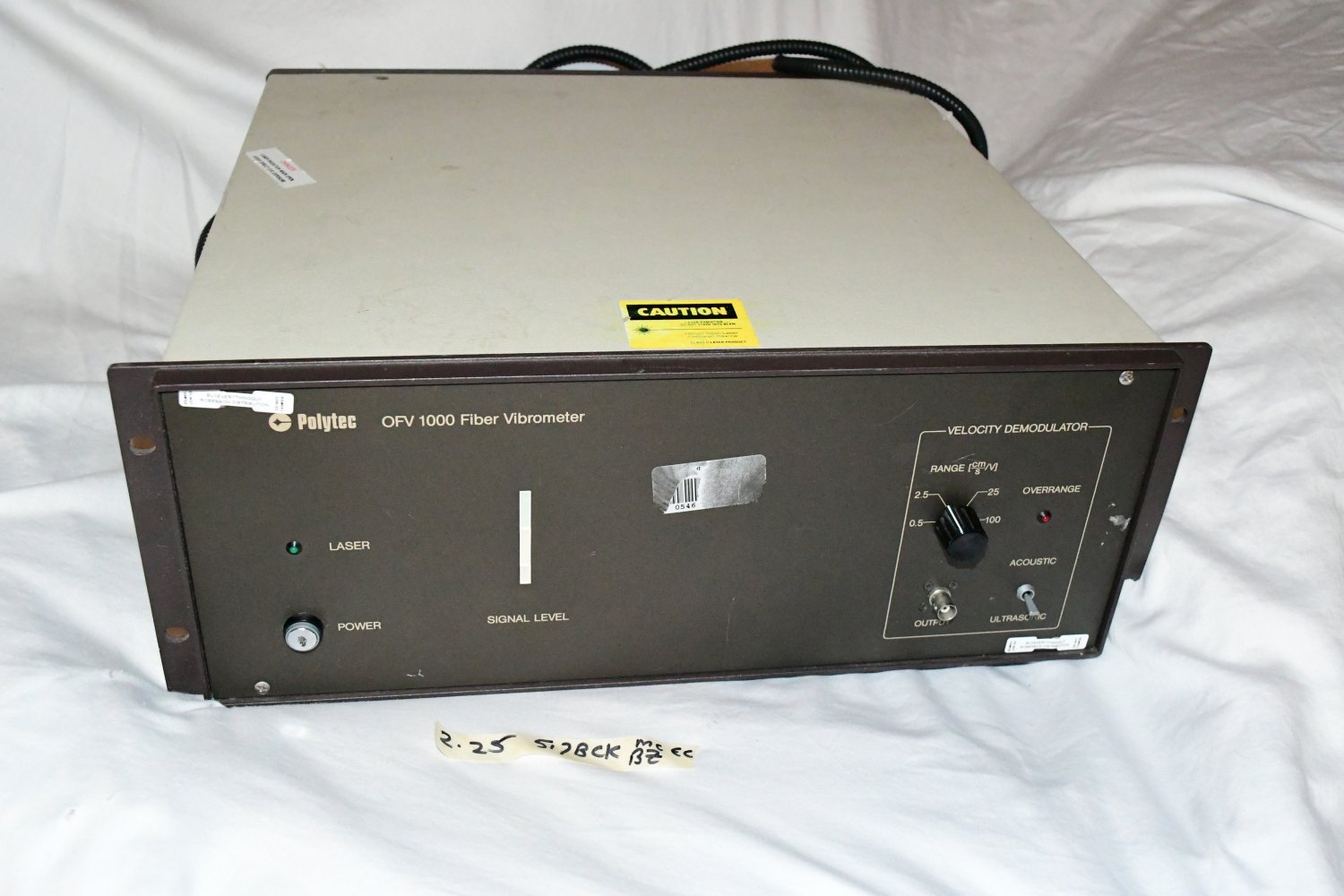 Polytec Laser Vibro-meter Controller OFV-1002 w 2 Laser Outputs 5-1000mm/s/v 517B