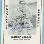 Walker Cooper TCMA Card autographed  #168 Cardinals