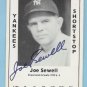 Joe Sewell autographed TCMA Card 1979 #5 Yankees
