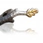 Hande Made Silver Hope Ring - 925 Sterling Silver + 18kt Gold Plated leaf