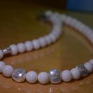 White Jade with Freshwater Pearl Necklace