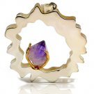 Living on the border pendant - Handmade