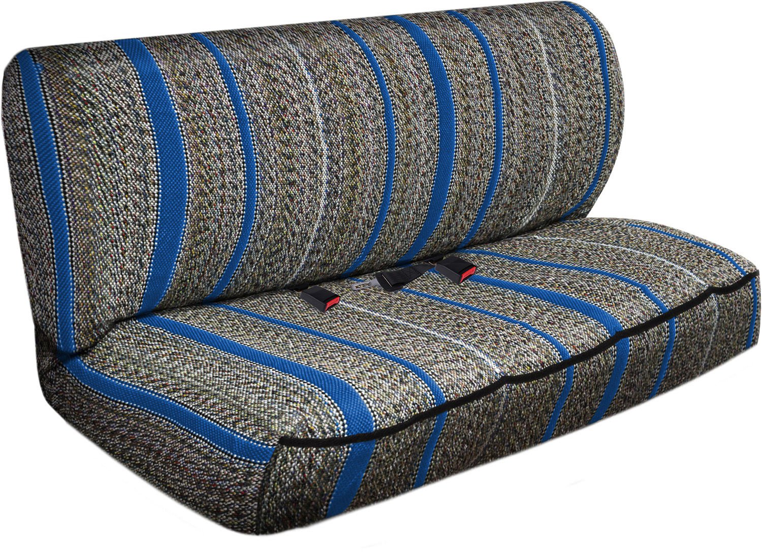 SUV Van Truck Seat Cover Blue Western Woven Saddle Blanket 2pc Bench