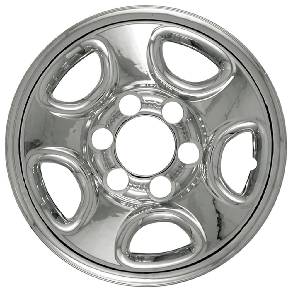 1pc Chevy 6 Lug 16" Chrome Wheel Skin Rim Hub Cap Cover 5 Spoke Steel Wheel