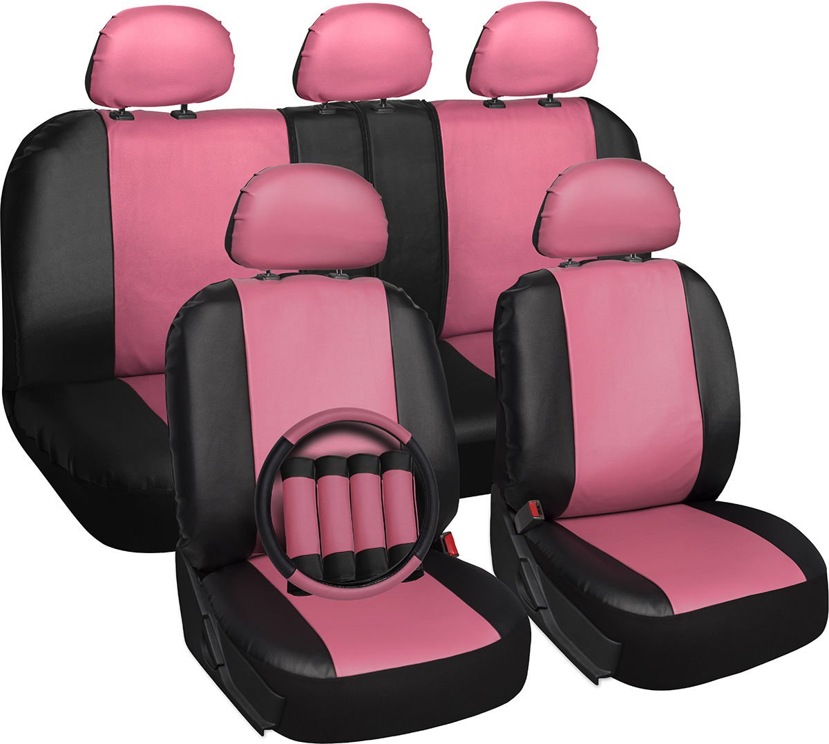 Pink ford mustang seat covers #10