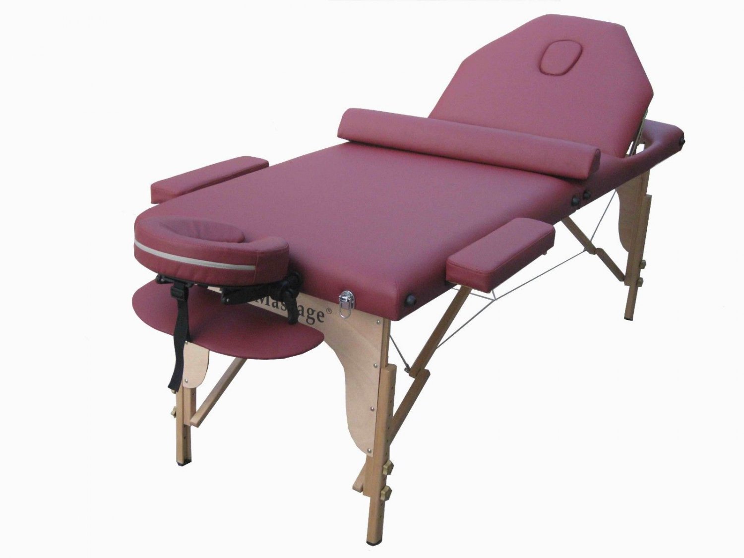 Maroon PU Reiki Portable Massage Table Carry Case U9RW
