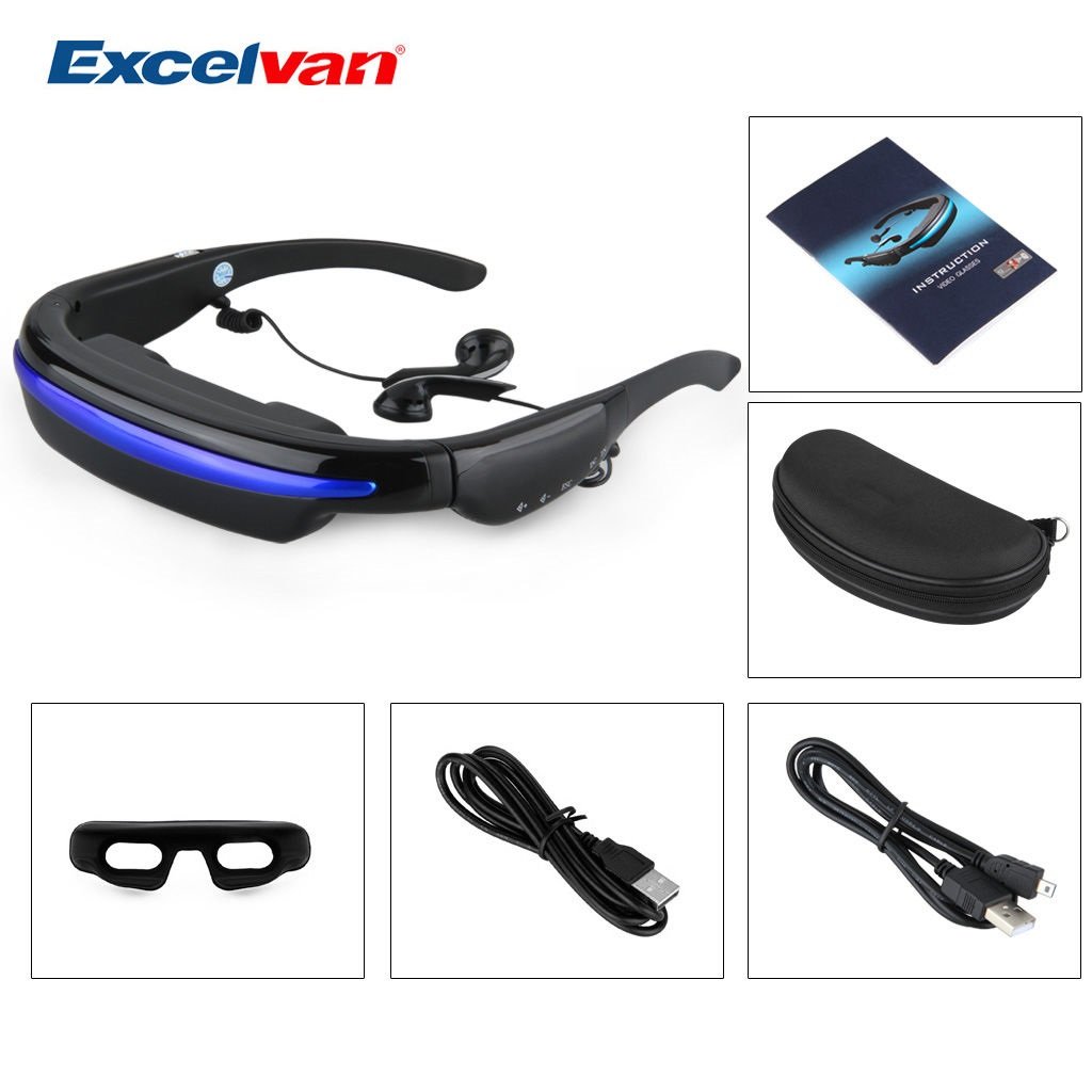 52" VR 3D Smart Video Glasses Personal Theater Digital Eyewear 4GB w