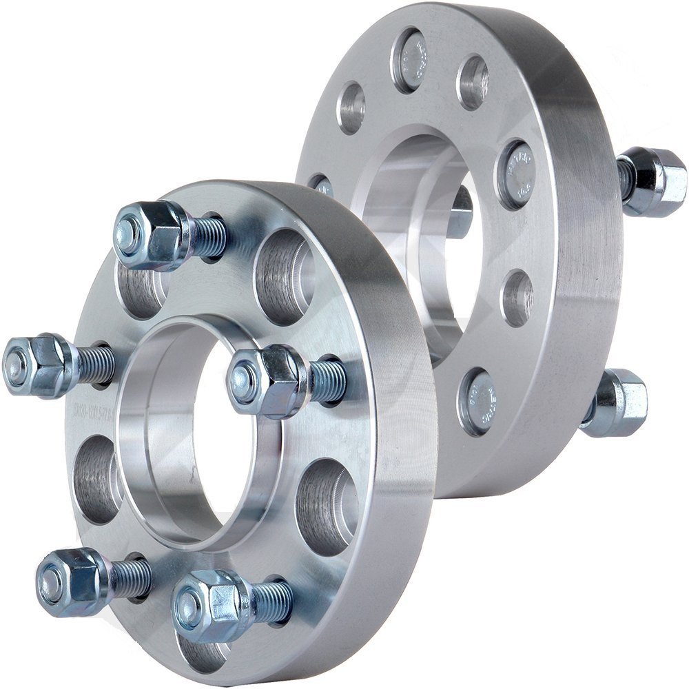 2pc 1" 25mm 5x120 BMW Wheel Spacers Kit + 10 Extended Lug Bolts M12x1.5