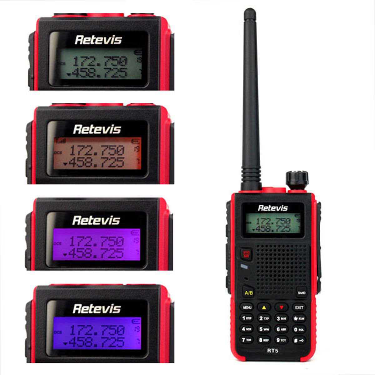 4x Retevis RT5 Walkie Talkie Dual Band VHF/UHF 8W 128CH Two Way Radio