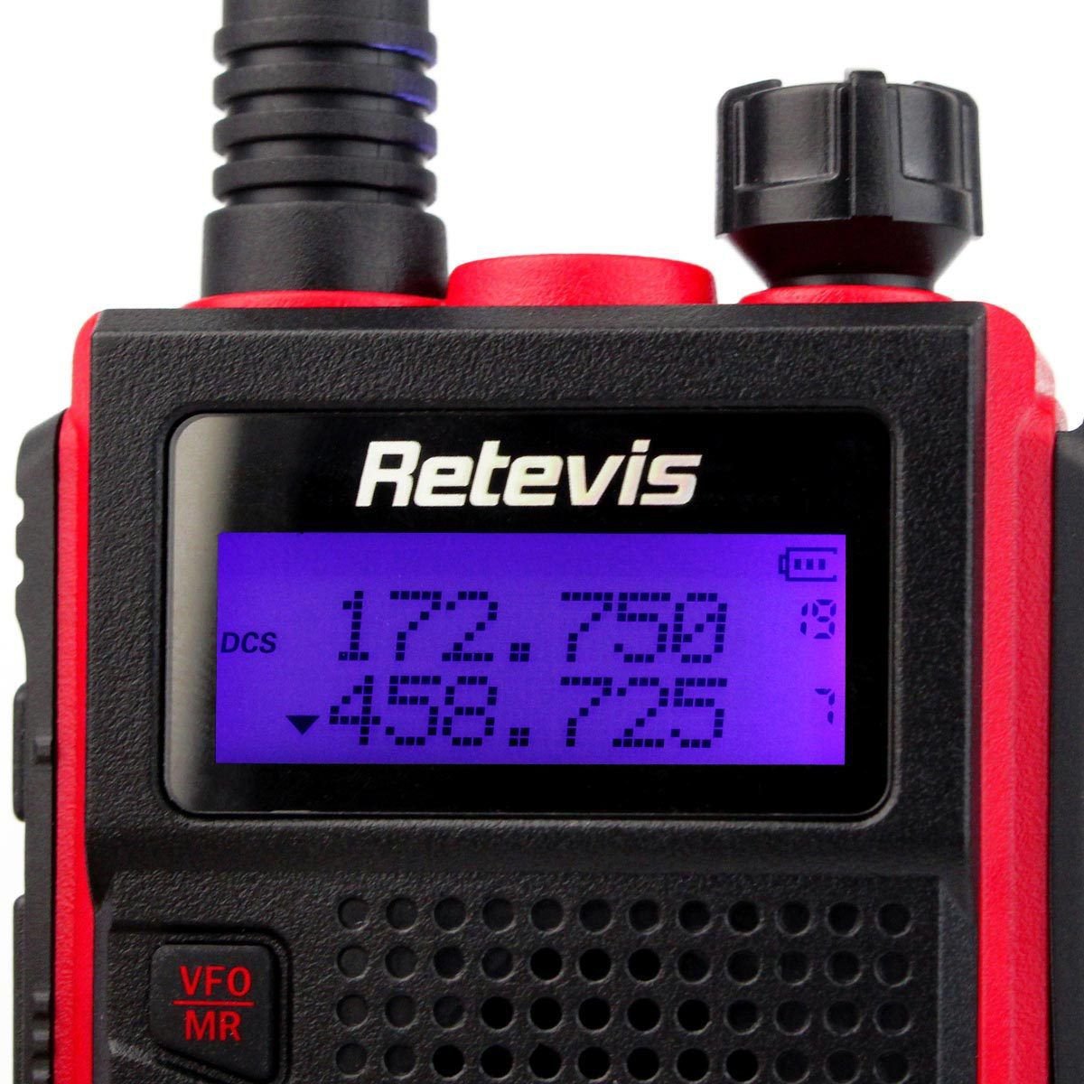 8x Retevis RT5 2-Way Radio VHF/UHF 128CH CTCSS/DCS Walkie Talkie+8x PTT ...