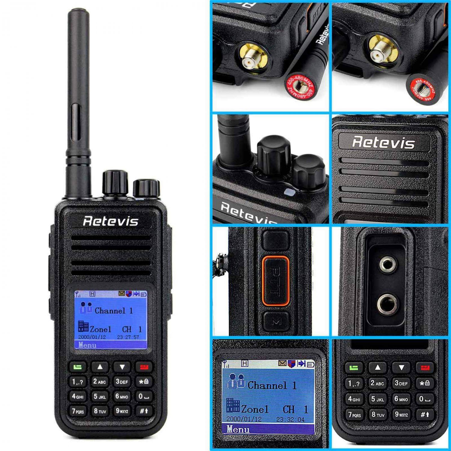 4x Retevis RT3 DMR Digital Mobile Radio Same as TYT MD-380 Two Way Radios