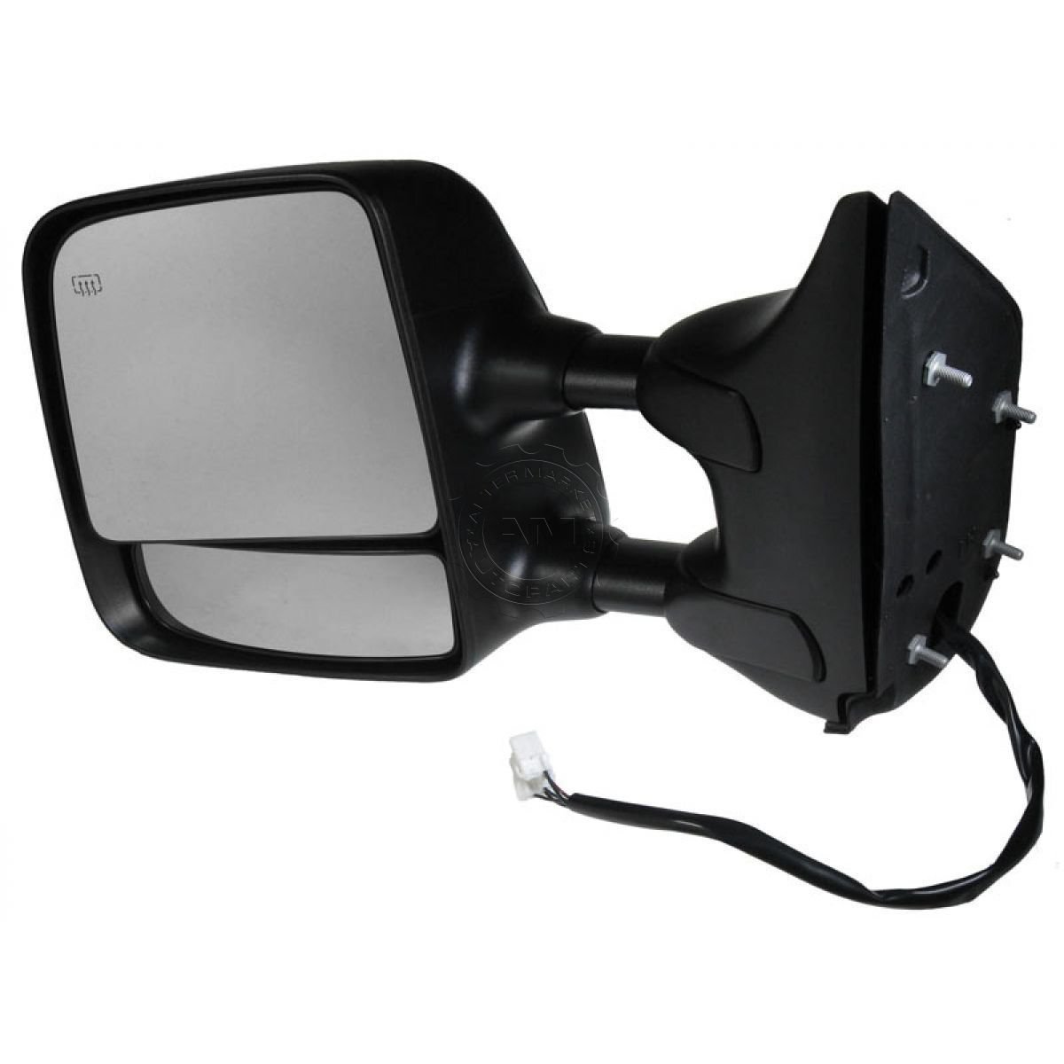 New Side View Mirror Power Heated Telescoping Towing Chrome Driver Left